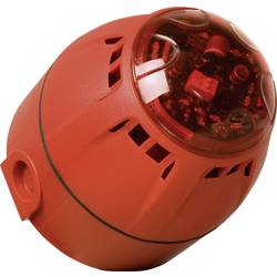 ComPro kombinované signalizační zařízení LED Chiasso Razor červená zábleskové světlo, stálý tón 12 V/DC, 24 V/DC 100 dB