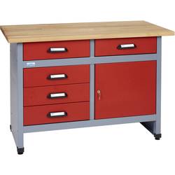 Küpper 12042 základní modul pracovního stolu (š x v x h) 1200 x 840 x 600 mm červená, stříbrná