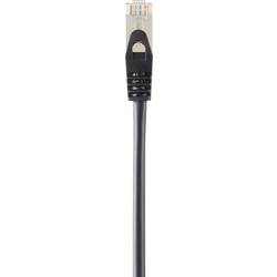Renkforce RF-4394127 RJ45 síťové kabely, propojovací kabely CAT 5e F/UTP 5.00 m černá prodlužovací kabel s ochranou, pozlacené kontakty 1 ks