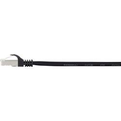 Renkforce RF-4394127 RJ45 síťové kabely, propojovací kabely CAT 5e F/UTP 5.00 m černá prodlužovací kabel s ochranou, pozlacené kontakty 1 ks