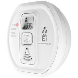 Ei Electronics Ei208iDW detektor oxidu uhelnatého vč. baterie s životností 10 let na baterii Detekováno oxidu uhelnatého (CO)