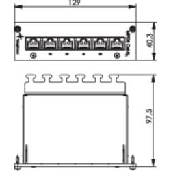 Telegärtner 100006991 6 portů síťový patch panel CAT 6A 3 U