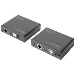 Digitus DS-55505 HDBaseT Extender (přijímač) přes proudovou síť, přes síťový kabel RJ45 100 m