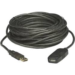 Manhattan USB kabel USB 2.0 USB-A zástrčka, USB-A zásuvka 10.00 m černá 150248