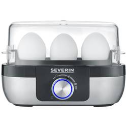Severin EK 3163 vařič vajec bez BPA, s odměrkou, s propichovátkem vajec nerezová ocel, černá