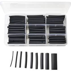 TRU COMPONENTS TC-9508156 sada smršťovacích bužírek černá Poměr smrštění:3:1 300 ks