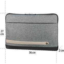 Hama obal na notebooky Max. velikost: 33,8 cm (13,3) šedá