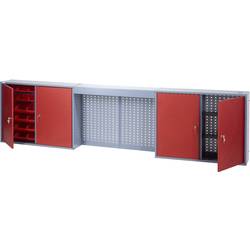 Küpper 70182 závěsná skříň na nářadí (š x v x h) 240 x 60 x 19 cm stříbrná, červená