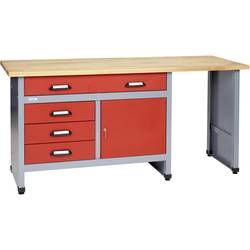 Küpper 12032 pracovní stůl (š x v x h) 1700 x 840 x 600 mm červená, stříbrná
