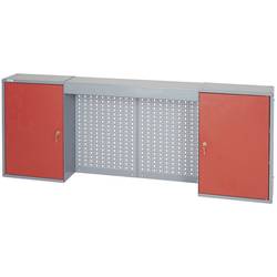 Küpper 70402 Závěsná skříňka 160 cm, 2 dveře a světelný panel červená (š x v x h) 160 x 60 x 19 cm