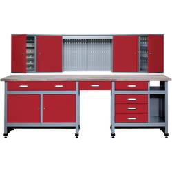 Küpper 70425-2 sada pracovního stolu červená, stříbrná