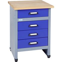 Küpper 12497 přístavný stůl k pracovnímu stolu (š x v x h) 600 x 840 x 600 mm modrá, stříbrná