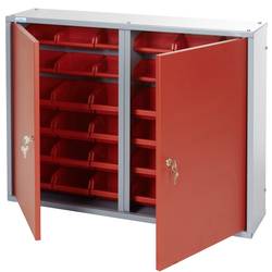 Küpper 70222 Závěsná skříňka 80cm, 2dveře, 36 boxy červená (š x v x h) 80 x 60 x 19 cm