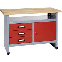 Küpper 12082 pracovní stůl (š x v x h) 1200 x 840 x 600 mm červená, stříbrná