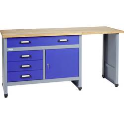 Küpper 12037 pracovní stůl (š x v x h) 1700 x 840 x 600 mm modrá, stříbrná