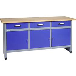 Küpper 12157 pracovní stůl (š x v x h) 1700 x 840 x 600 mm modrá, stříbrná