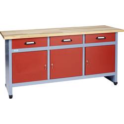 Küpper 12152 pracovní stůl (š x v x h) 1700 x 840 x 600 mm červená, stříbrná