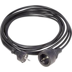 HAWA 1008294 napájecí prodlužovací kabel 16 A černá 5.00 m H05VV-F 3G 1,5 mm²