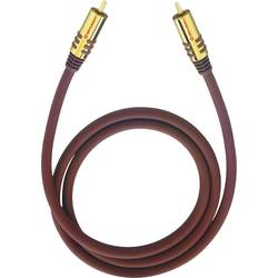 cinch audio kabel [1x cinch zástrčka - 1x cinch zástrčka] 5.00 m bordó pozlacené kontakty Oehlbach NF Sub