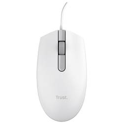 Trust TM-101W drátová myš USB optická bílá 3 tlačítko 1200 dpi integrovaný scrollpad