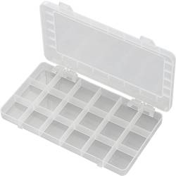TRU COMPONENTS PP18-01 krabička na malé součástky (d x š x v) 195 x 100 x 13 mm přihrádek: 18 pevné rozčlenění Obsah 1 ks