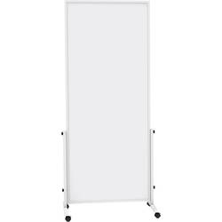 Maul bílá popisovací tabule Whiteboard MAULsolid easy2move (š x v) 750 mm x 1800 mm šedá plastový oboustranně použitelná , vč. sady koleček