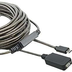 Renkforce USB kabel USB 2.0 USB-C ® zástrčka, USB-A zásuvka 7.50 m černá pozlacené kontakty RF-4752800