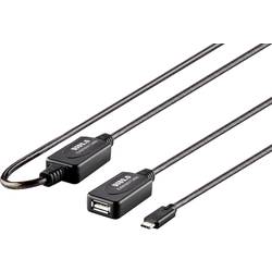 Renkforce USB kabel USB 2.0 USB-C ® zástrčka, USB-A zásuvka 15.00 m černá pozlacené kontakty RF-4752798