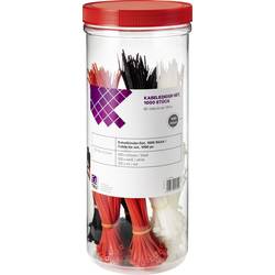 TRU COMPONENTS BPSR-1000Z stahovací pásky 100 x 2.5 mm černá, červená, přírodní;1000 ks