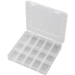 TRU COMPONENTS PP15-01 krabička na malé součástky (d x š x v) 200 x 175 x 26 mm přihrádek: 15 pevné rozčlenění Obsah 1 ks