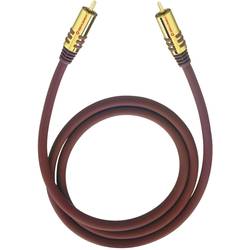 cinch audio kabel [1x cinch zástrčka - 1x cinch zástrčka] 1.00 m bordó pozlacené kontakty Oehlbach NF Sub