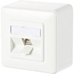 Metz Connect síťová zásuvka na omítku CAT 6A 1 port čistě bílá