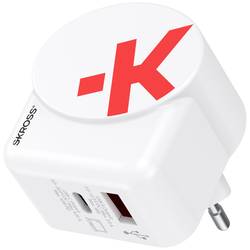 Skross Euro USB Charger AC45PD + USB-C cable USB nabíječka, 1x USB A , 1x USB-C®, 45 W, Dodávka energie, bílá