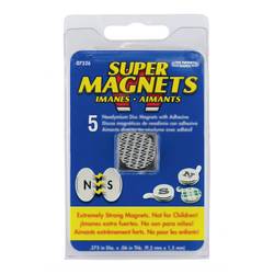 Blanko magnet (Ø x v) 19 mm x 1.5 mm kulatý nerezová ocel 5 ks 207079