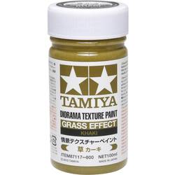 Tamiya 87117 barva s texturou pro modelovou železnici khaki 100 ml