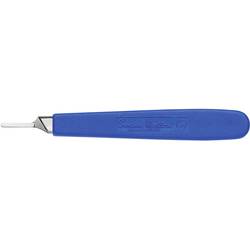 rukojeť skalpelu 130 mm nikl, plast modrá 1 ks