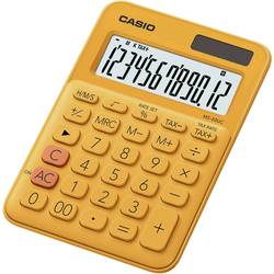 Casio MS-20UC-RG stolní kalkulačka oranžová Displej (počet míst): 12 solární napájení, na baterii (š x v x h) 105 x 23 x 149.5 mm
