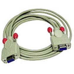 LINDY sériový kabel [1x D-SUB zásuvka 9pólová - 1x D-SUB zásuvka 9pólová], 5.00 m, šedá