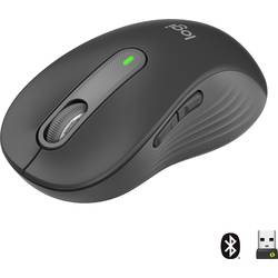 Logitech Signature M650 L drátová myš bezdrátový, Bluetooth® Velikost XS-XXL: L optická grafitová 5 tlačítko 4000 dpi