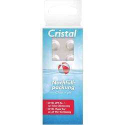 Cristal 287101 Nachfüllpackung Chlor/pH Wassertestgerät Chlor 60 ks