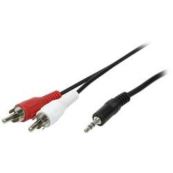 LogiLink CA1043 cinch / jack audio kabel 5.00 m černá (matná)