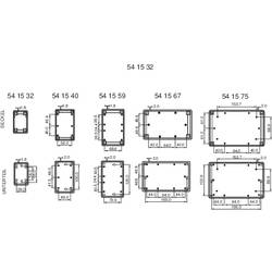Camdenboss CRDCG0008-CON univerzální pouzdro 220 x 145 x 50 ABS šedobílá (RAL 7035) 1 ks