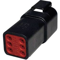 TE Connectivity DT 04-6 P-CE02 kulatý faston zástrčka, rovná Série konektoru: DT Počet kontaktů: 6 1 ks