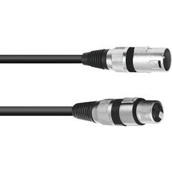 Omnitronic 3022058N XLR propojovací kabel [1x XLR zástrčka 3pólová - 1x XLR zásuvka 3pólová] 20.00 m černá