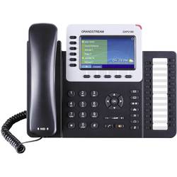Grandstream GXP-2160 systémový telefon, VoIP bluetooth, konektor na sluchátka barevný displej černá, stříbrná