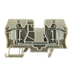 Z-series, Feed-through terminal, Rated cross-section: 10 mm², Tension clamp connection, Wemid, Dark Beige, Direct mounting ZDU 10 1746750000-25 Weidmüller