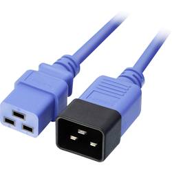 LINDY IEC prodlužovací kabel [1x IEC zástrčka C20 16 A - 1x IEC C19 zásuvka 16 A] 1.00 m modrá