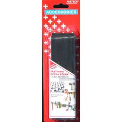 FASTECH® 730-330-1C pásek se suchým zipem zalepení hotmelt háčková a flaušová část, extra silná (d x š) 1000 mm x 50 mm černá 1 pár