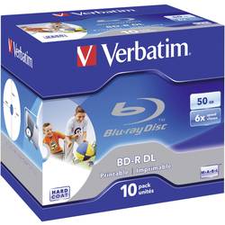 Verbatim 43736 Blu-ray BD-R DL 50 GB 10 ks Jewelcase s potiskem
