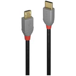 LINDY USB kabel USB 2.0 USB-C ® zástrčka, USB Micro-B zástrčka 1.00 m černá, šedá 36891